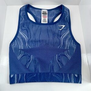 Gymshark Women’s Blue Sports Bra, Size Small, Like New Condition